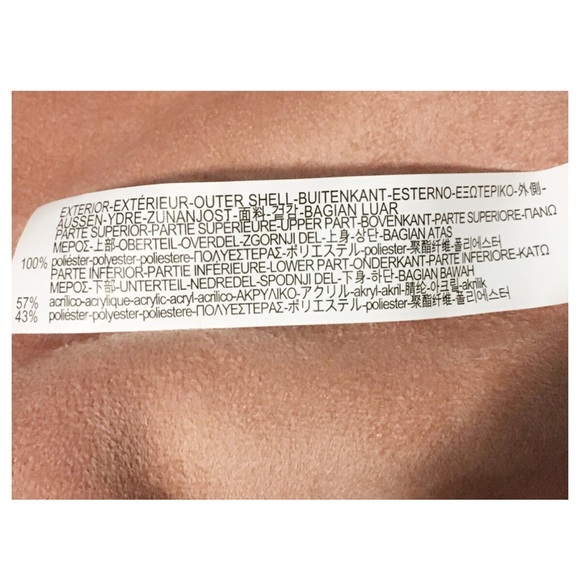 Zara 2 Sided Suede Teddy Coat pink/beige/cream - Picture 5 of 9